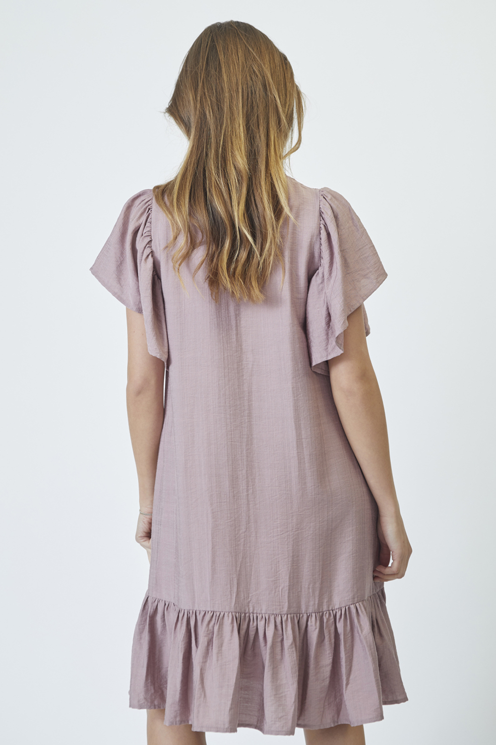 HeraCC Crop SS Frill Kjole