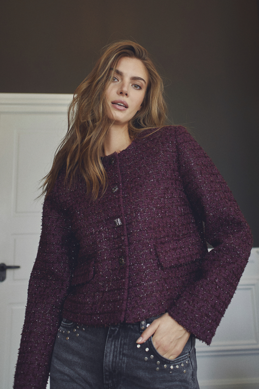 PeachCC Boucle Jakke