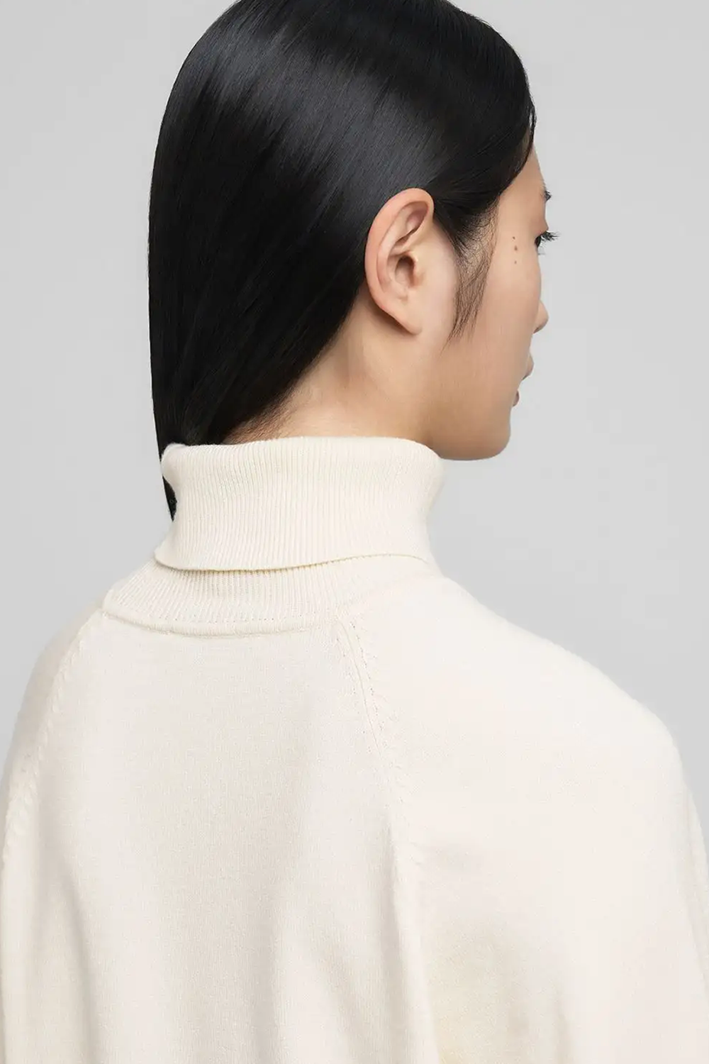 Polo-Neck Pullover Striktrøje