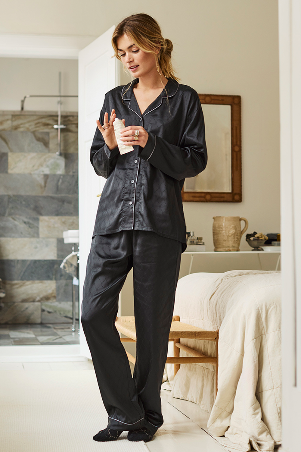 Hype The Detail Satin Pyjamas