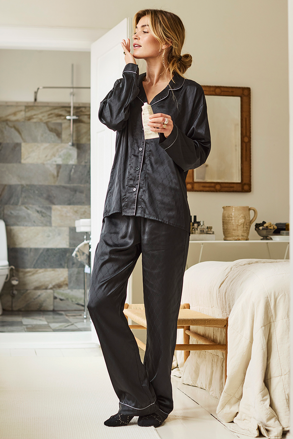 Hype The Detail Satin Pyjamas