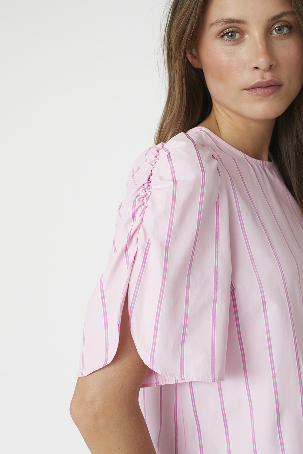 RosalinaCC Stripe SS Bluse