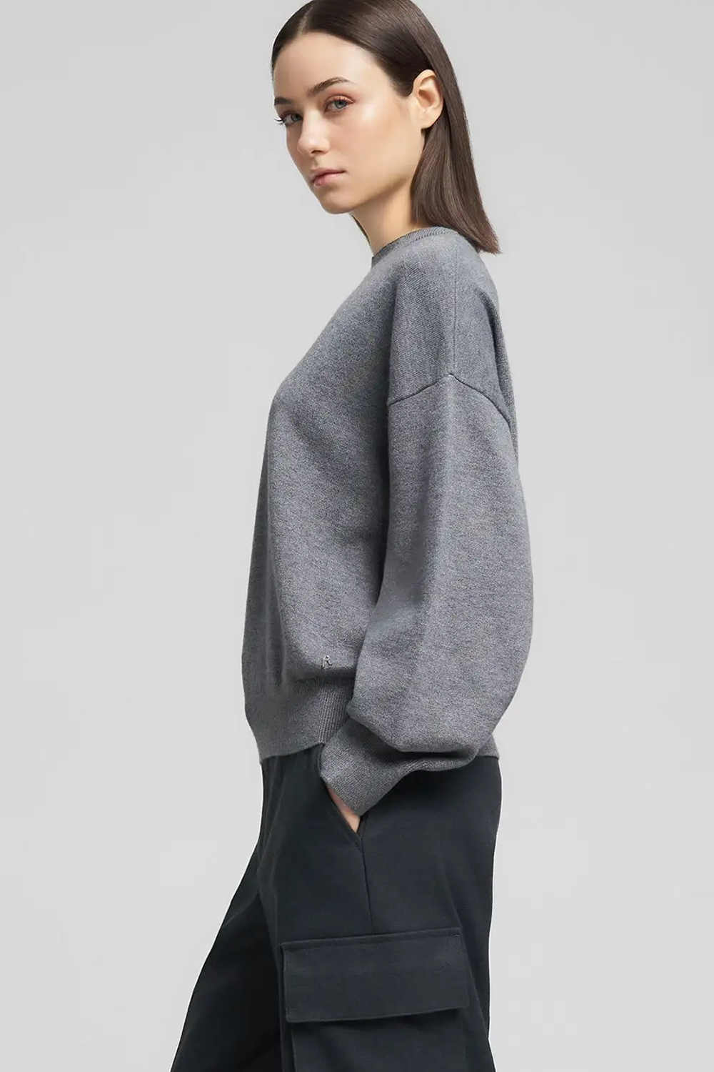 Crew-Neck Pullover Strik