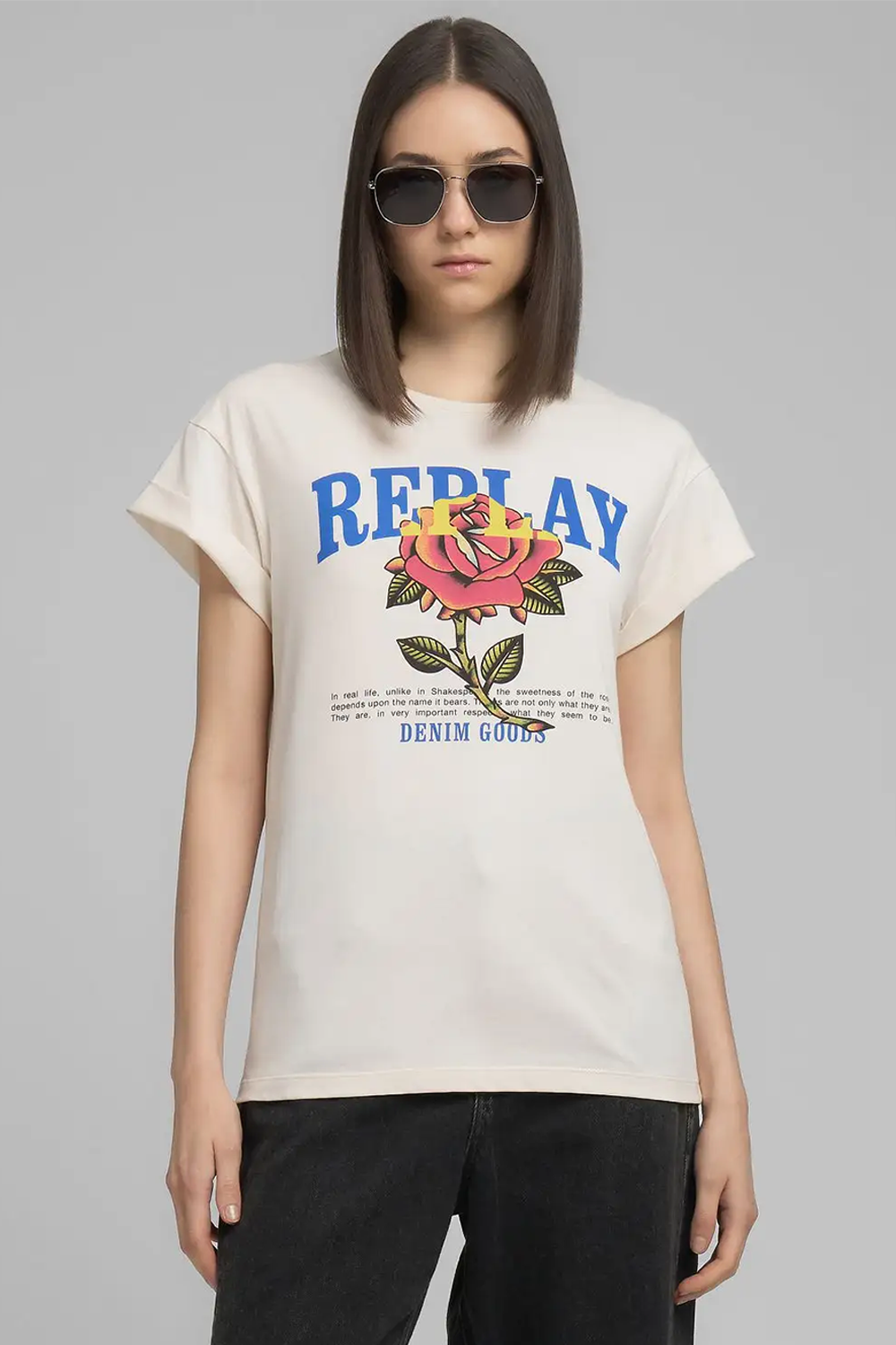 T-shirt med Grafisk Print