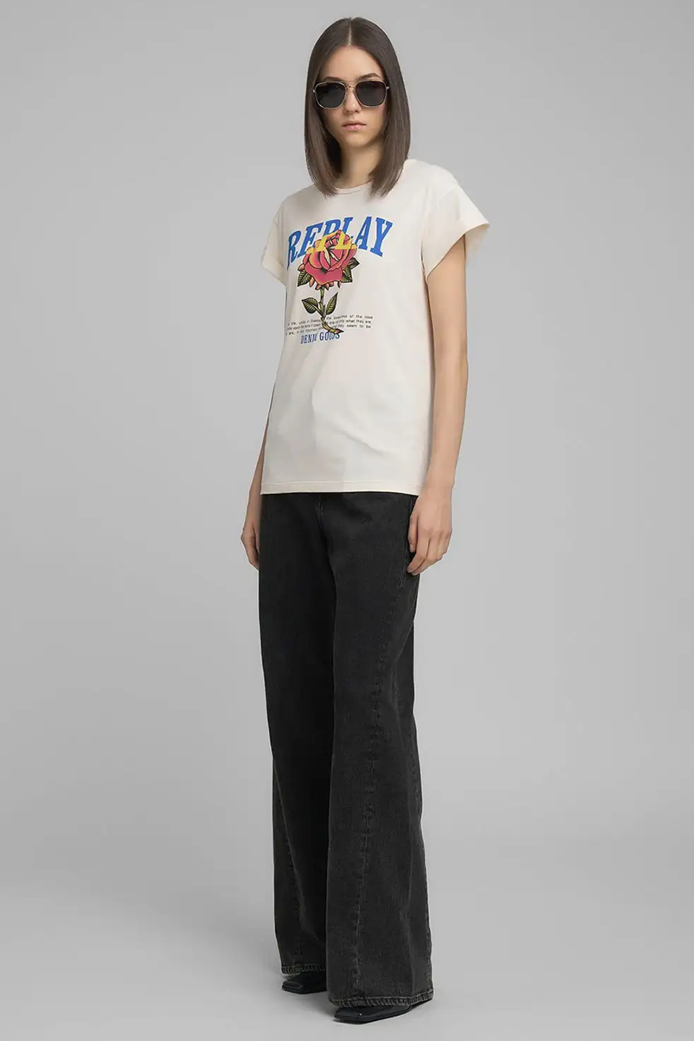 T-shirt med Grafisk Print