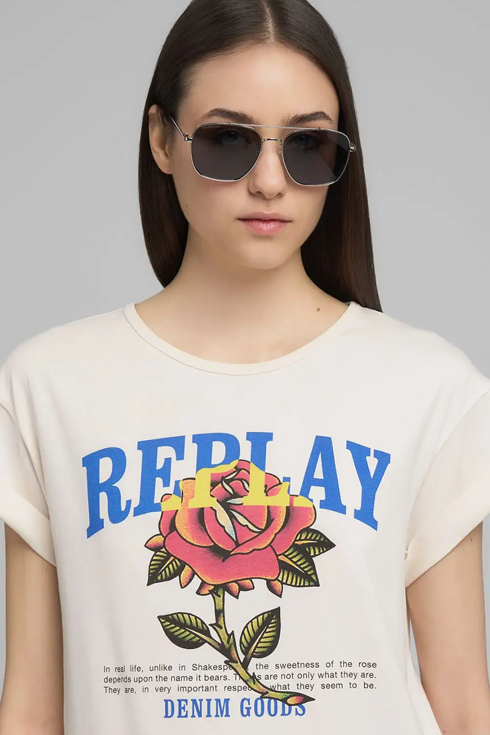 T-shirt med Grafisk Print