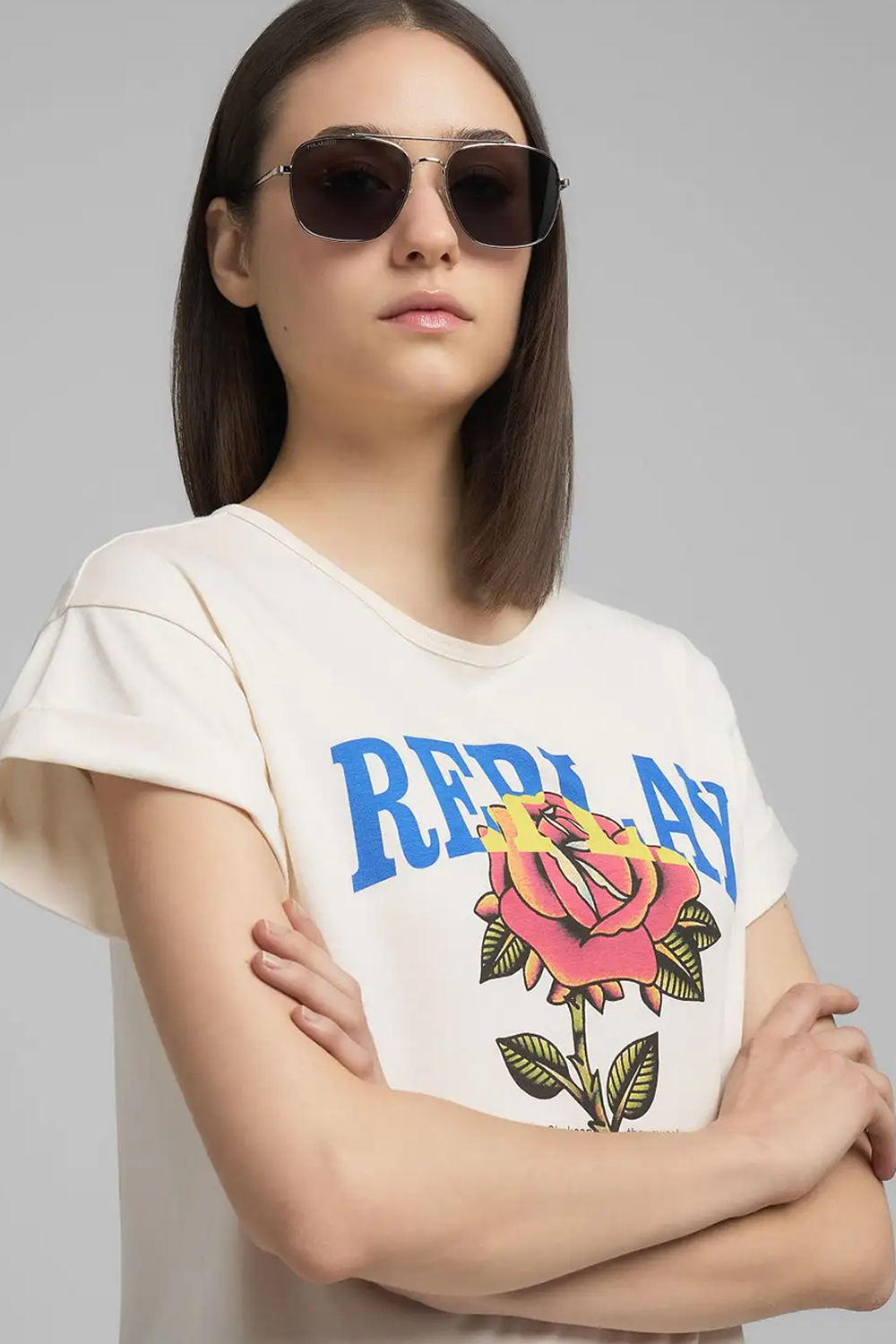 T-shirt med Grafisk Print