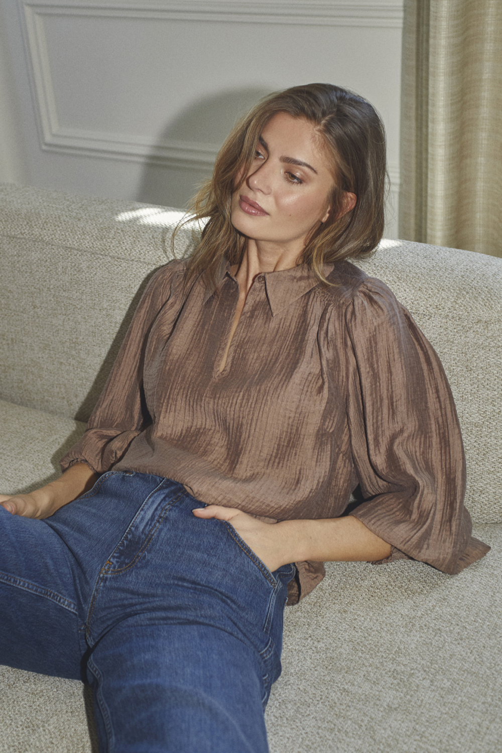 TassyCC Collar Bluse