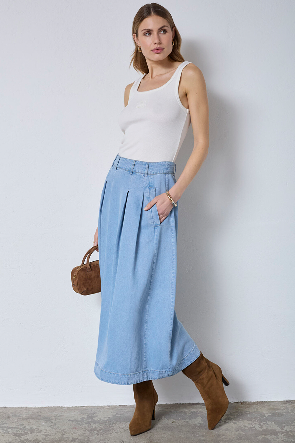 TillyCC Anya Pleat Nederdel