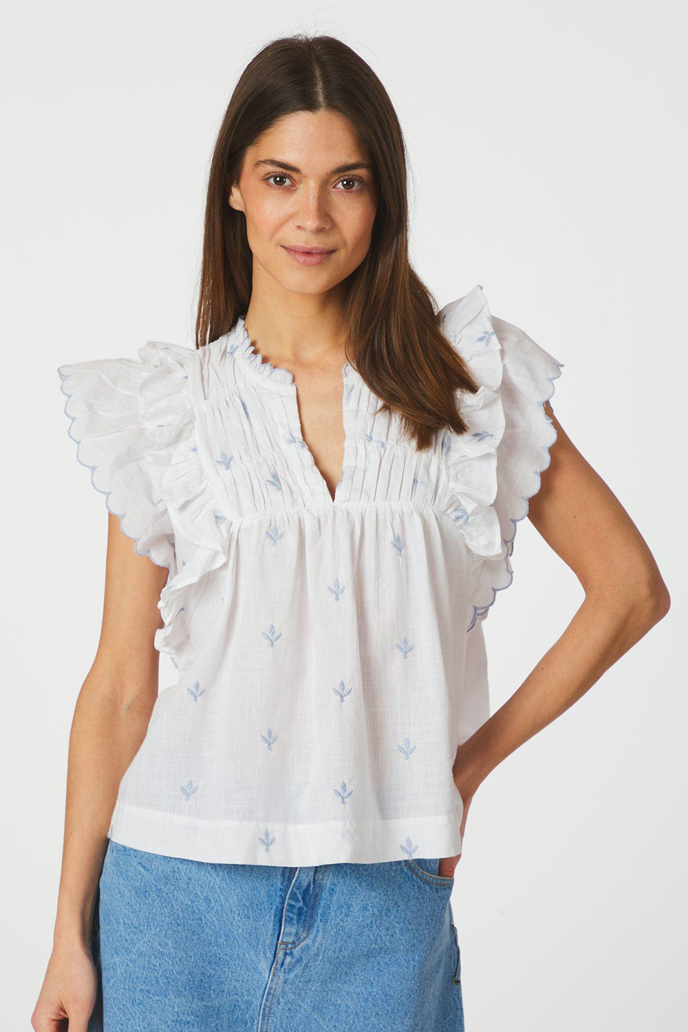 Jayla Embroidery Top