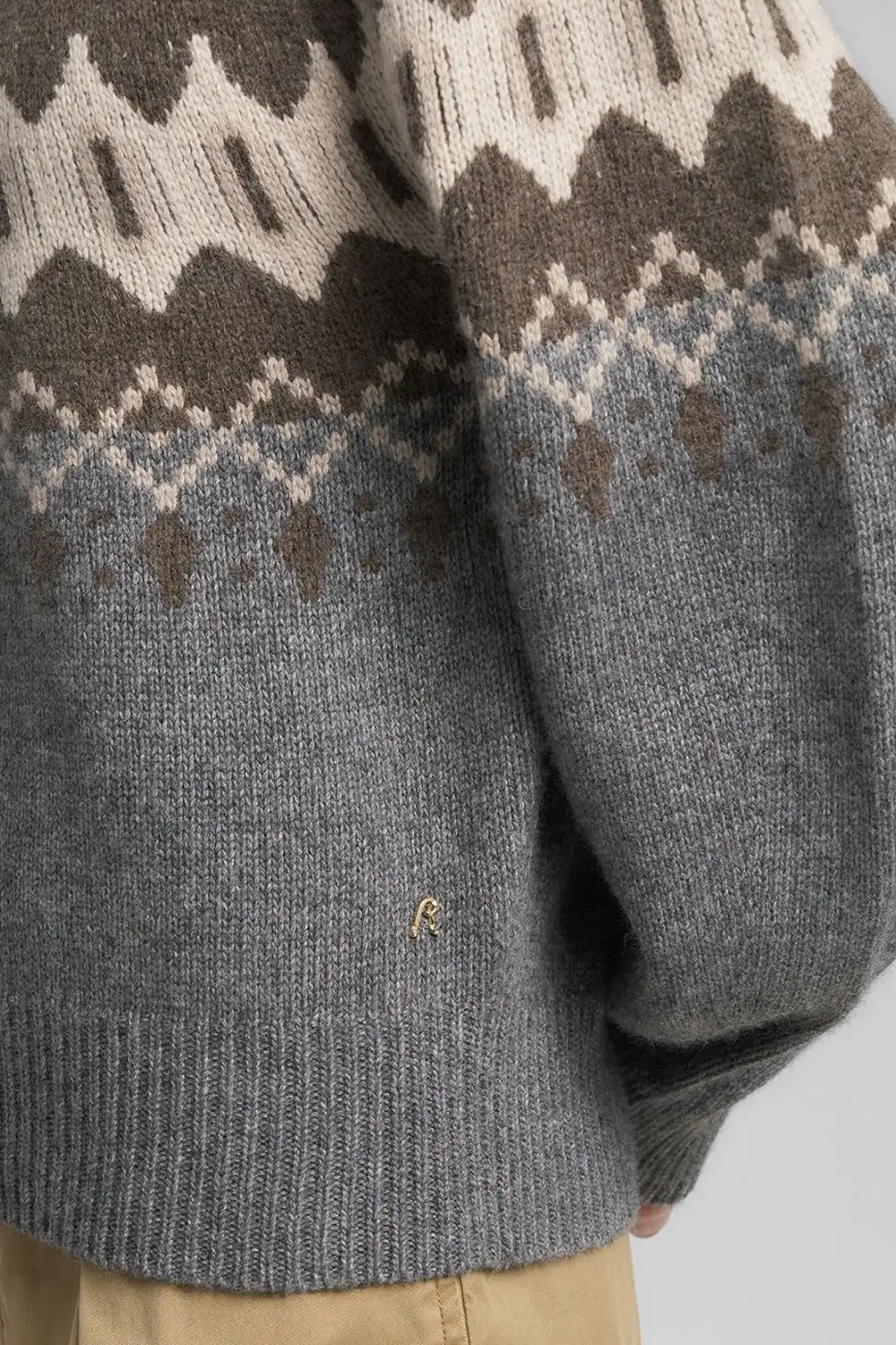 Polo-Neck Uld Striktrøje