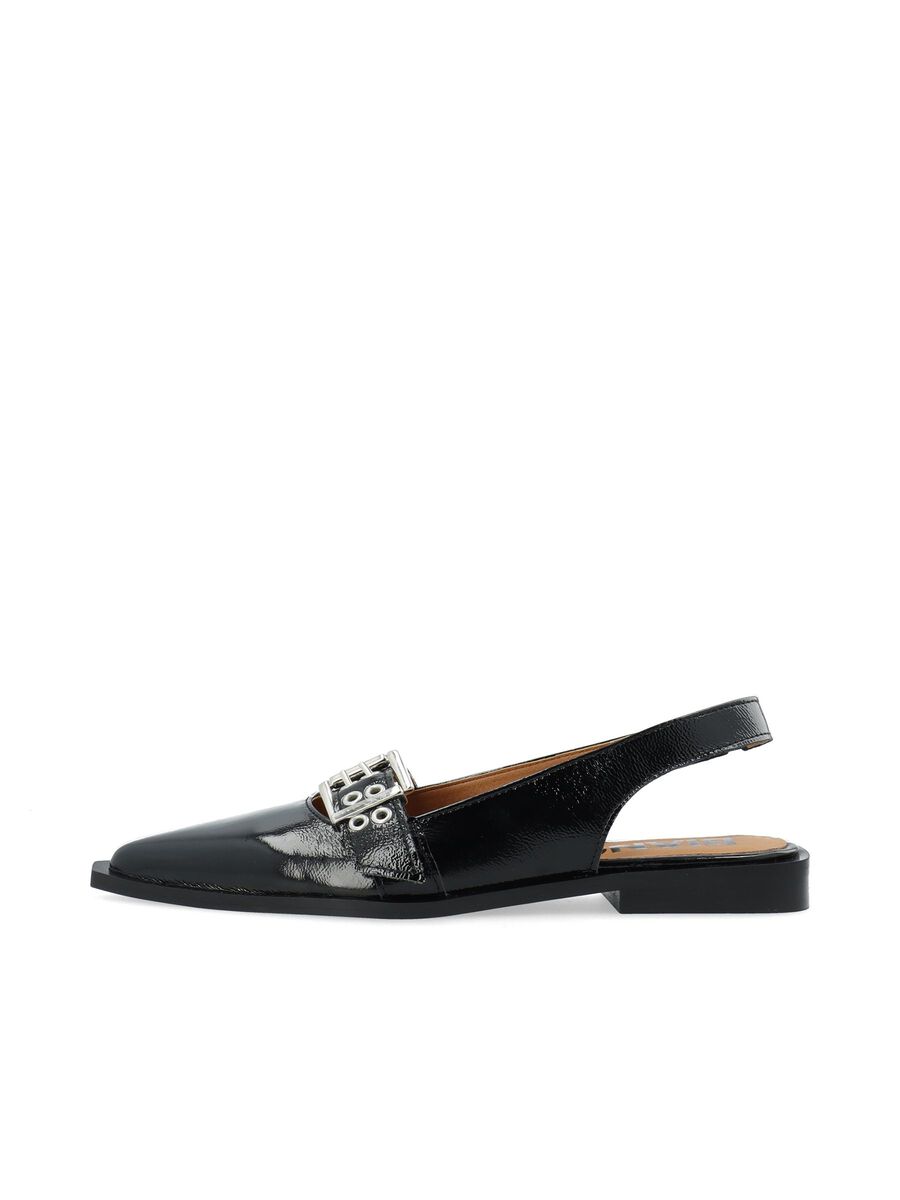 BIAVICTORIA Single Buckle Slingback Læder