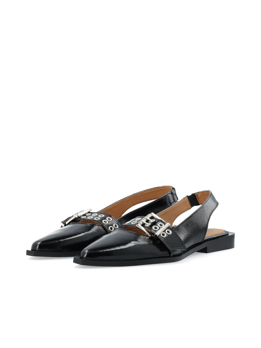 BIAVICTORIA Single Buckle Slingback Læder