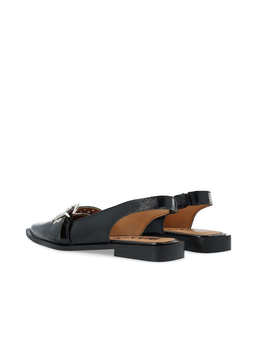 BIAVICTORIA Single Buckle Slingback Læder