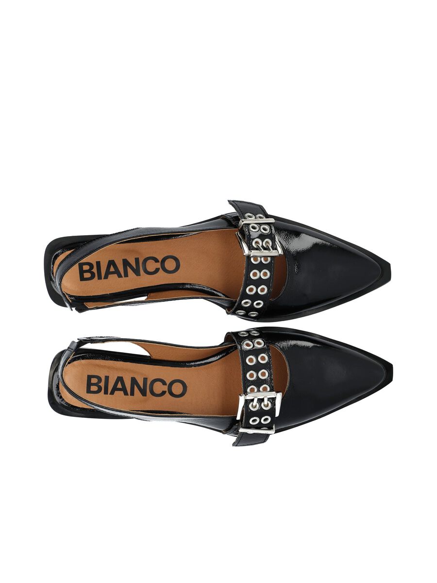 BIAVICTORIA Single Buckle Slingback Læder