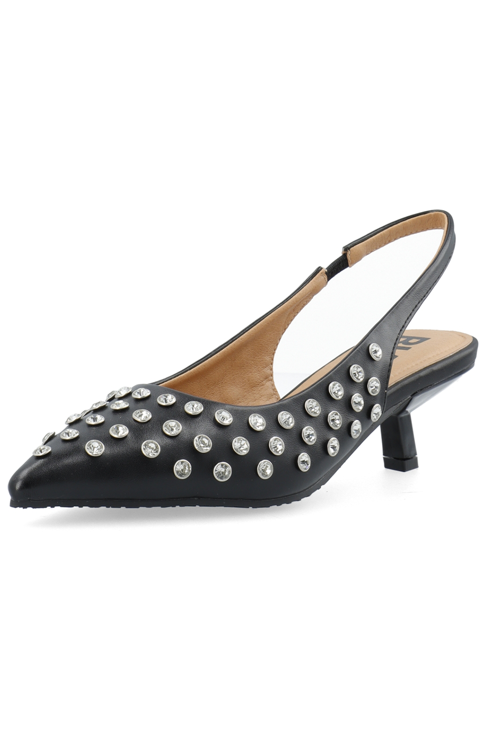 BiaKristin Kitten Heel Slingback Rhinestone