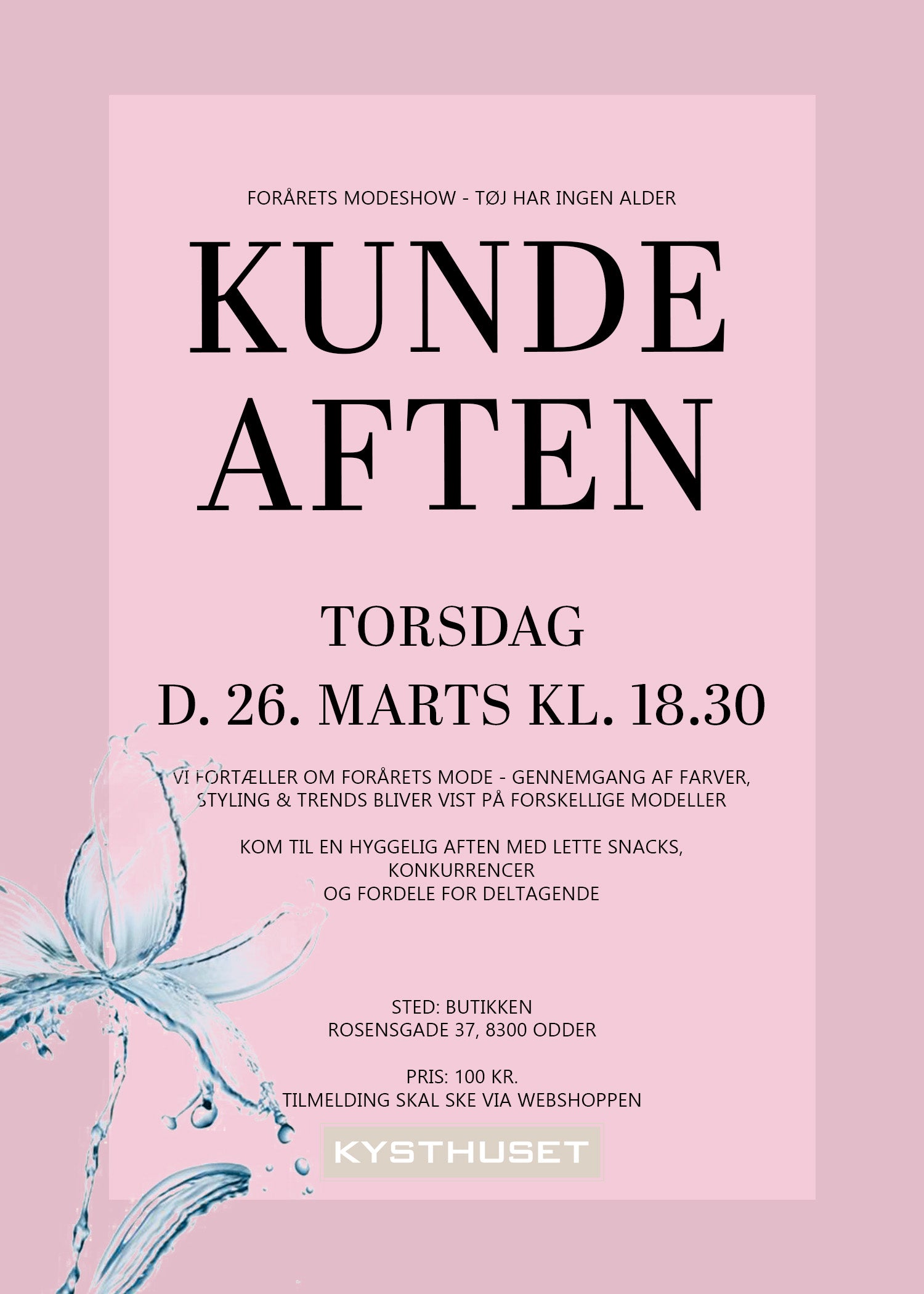 KUNDEARRANGEMENT D. 26. MARTS