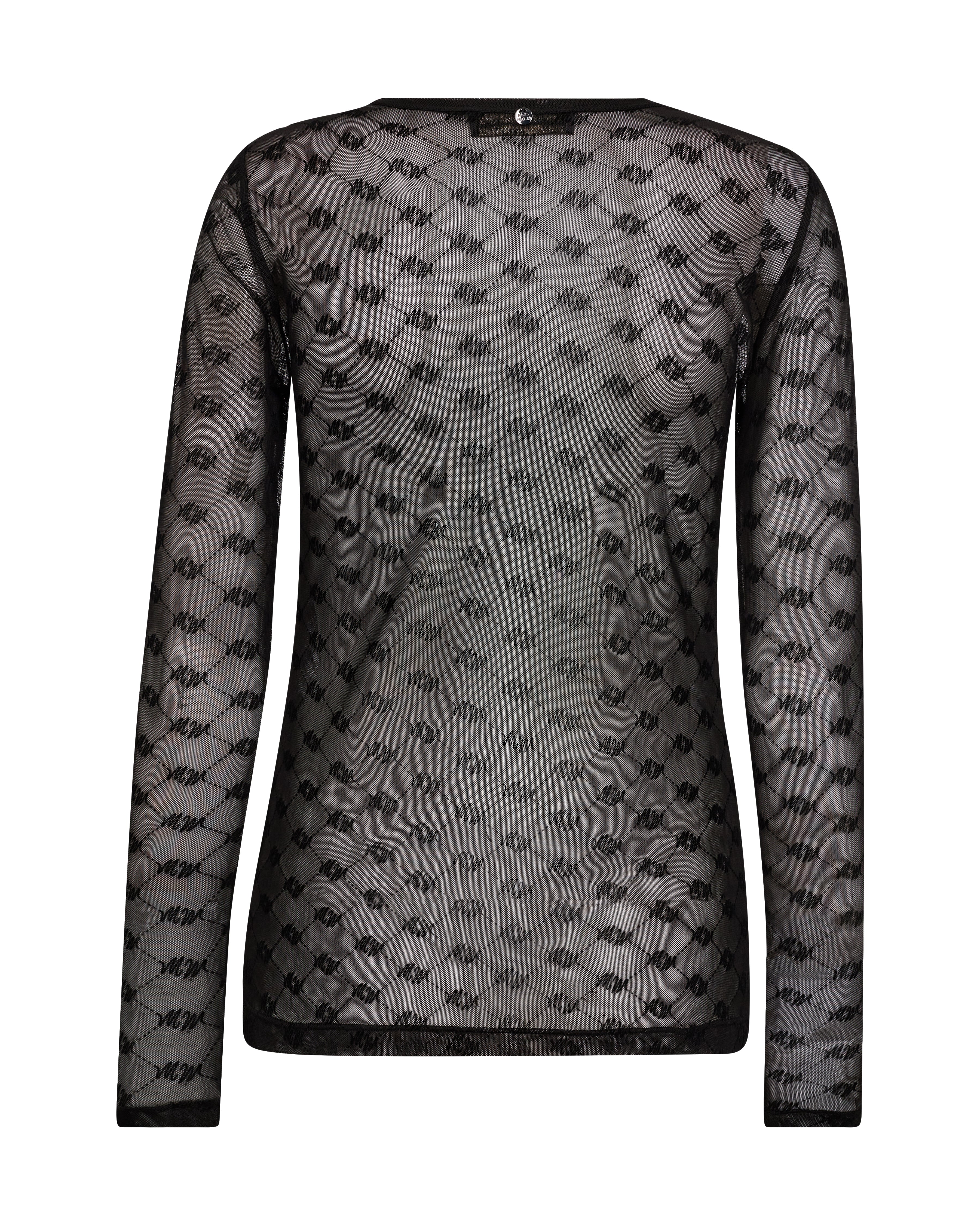 MMLoretta Velvet Mesh Bluse