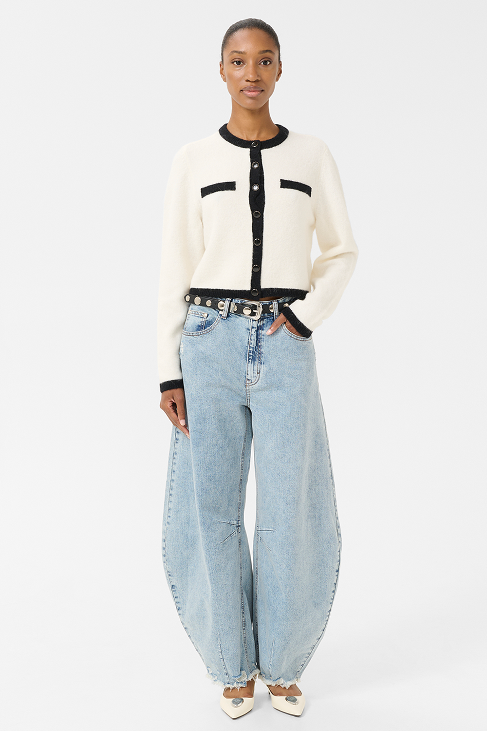 GZalpha Contrast Cardigan