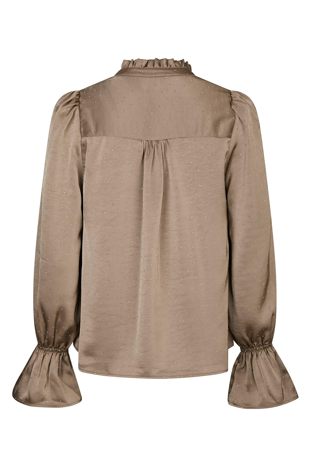 Amara Heavy Sateen Bedaz Bluse