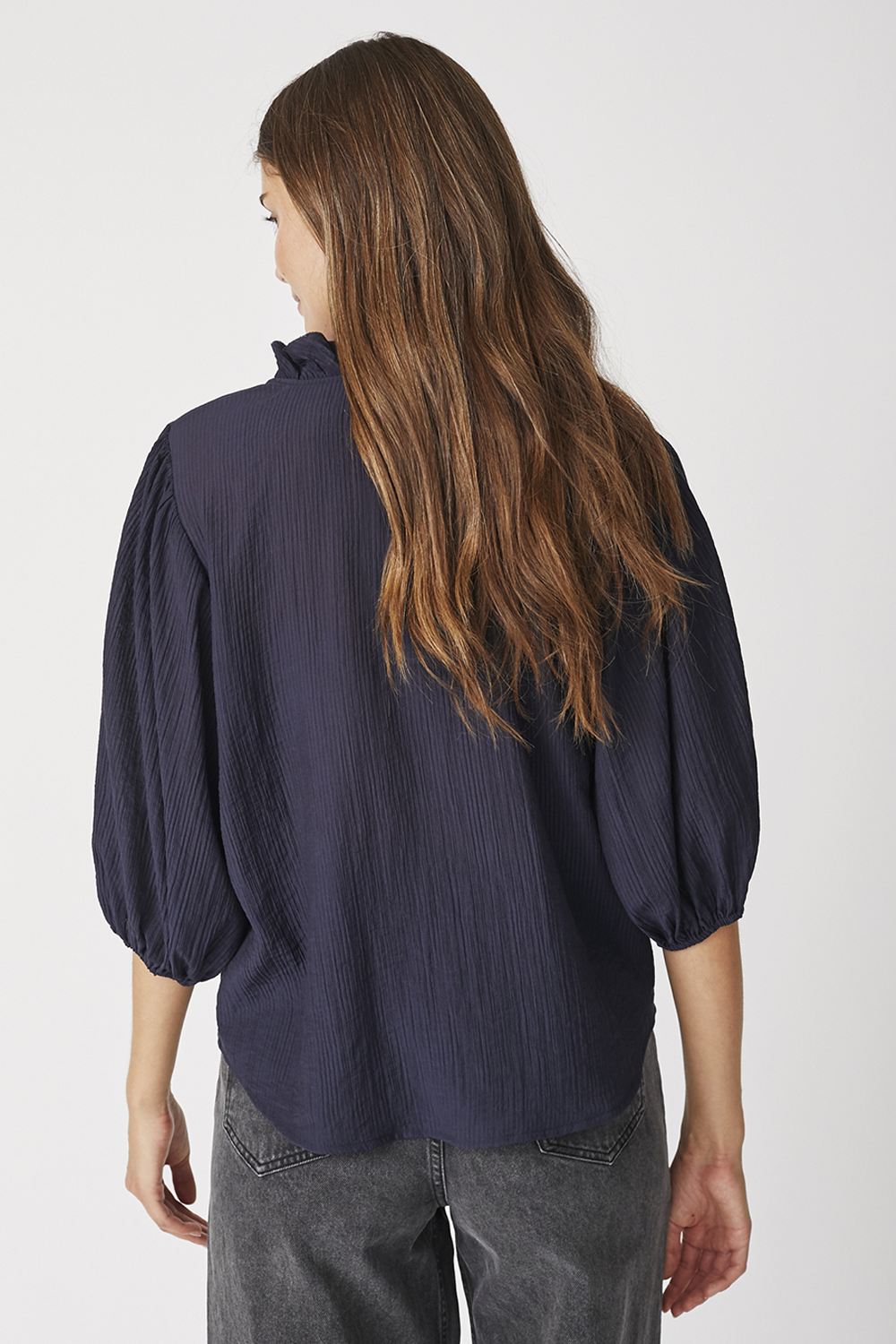AnikaCC Frill SS Skjorte