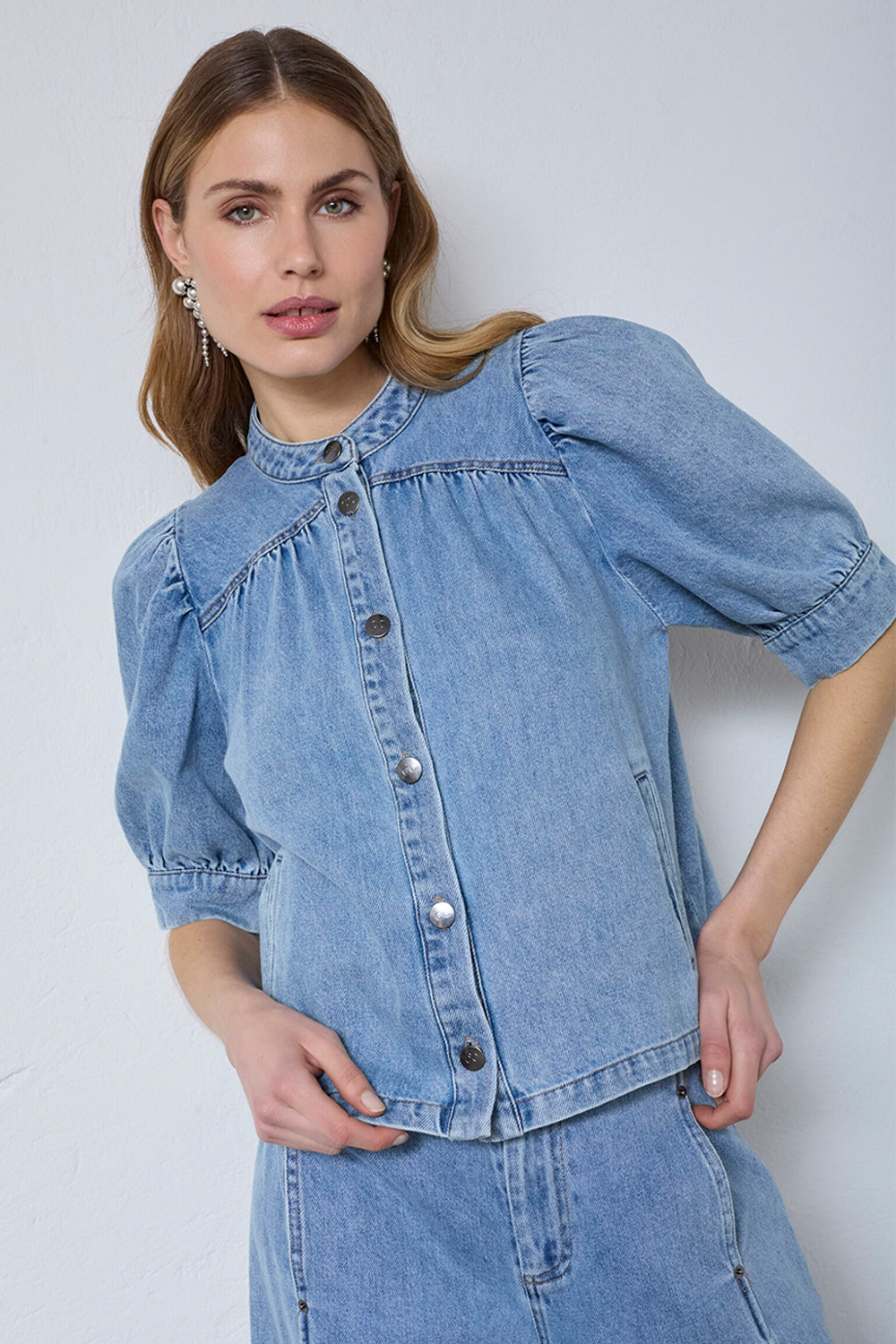 AsjaCC Denim Bluse