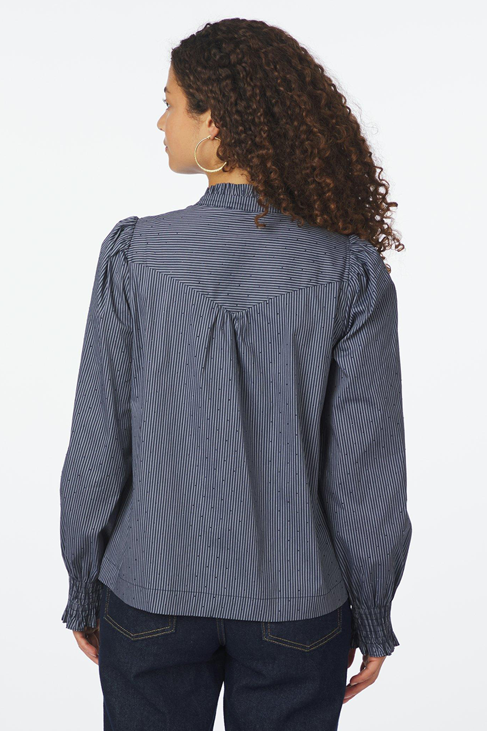 Astrida Stripe Stone Bluse