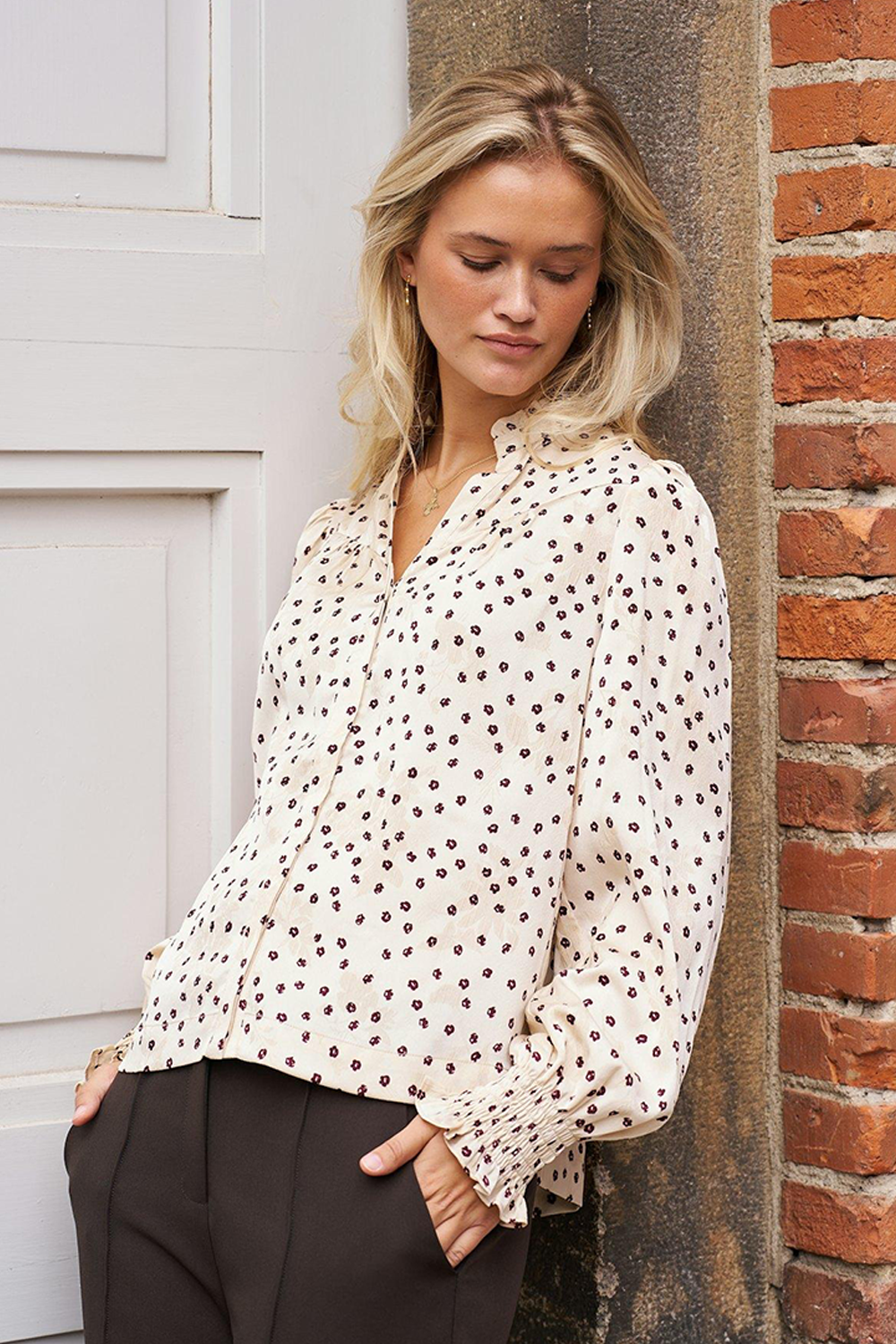 Astrida Flower Bluse