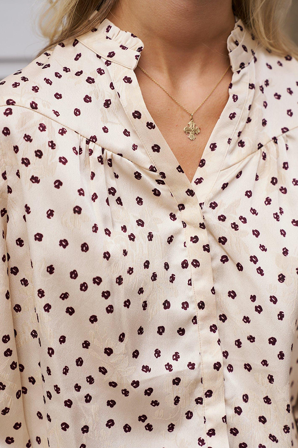 Astrida Flower Bluse