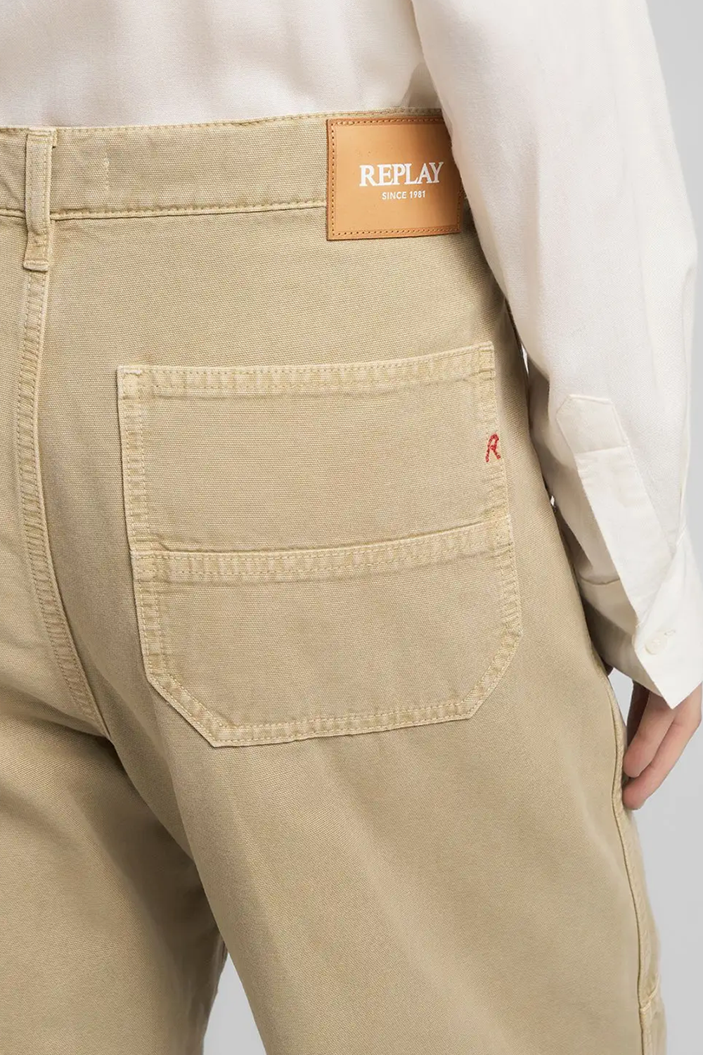 Cotton Canvas Relaxed Bukser