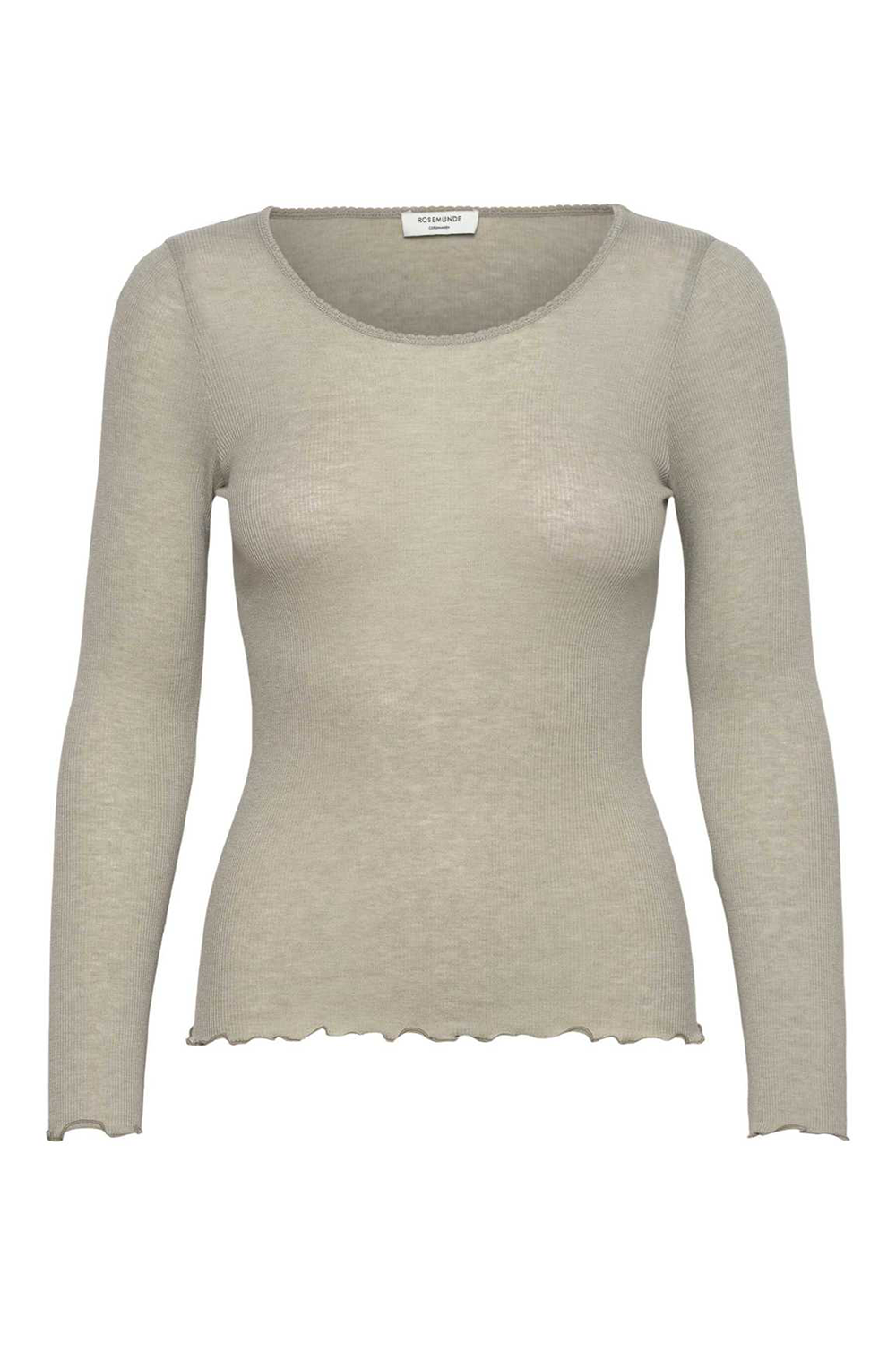 RWBurlington Wool LS O-neck Bluse