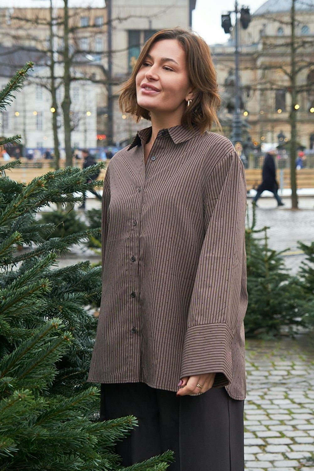 Dita Striped Line Skjorte