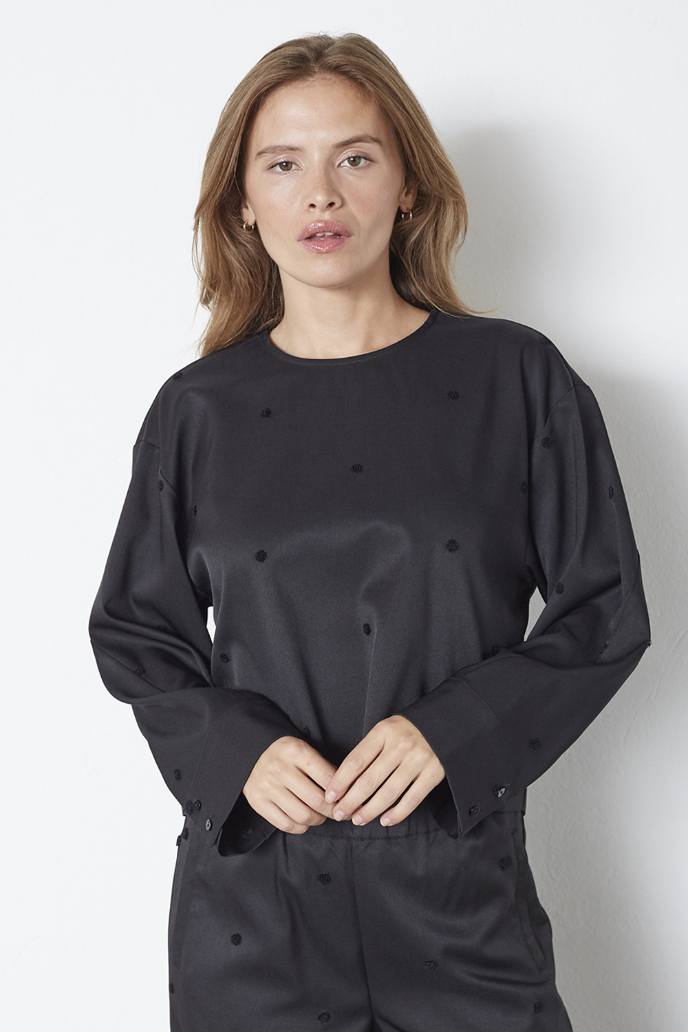 CloverCC Dot Bluse
