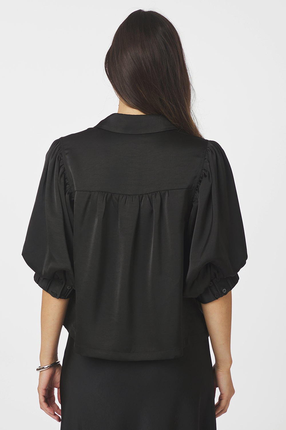 Etta Heavy Sateen Bluse