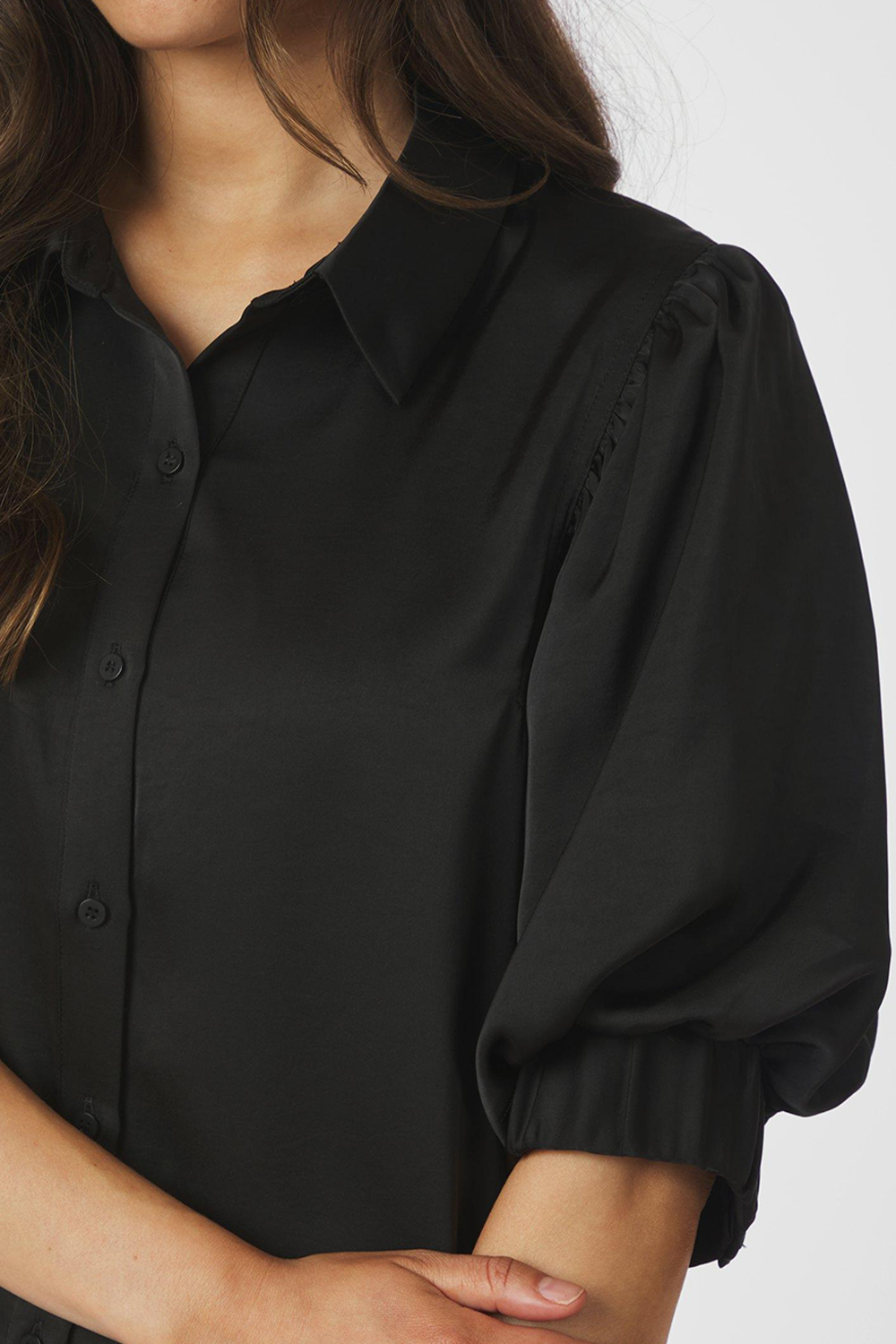 Etta Heavy Sateen Bluse