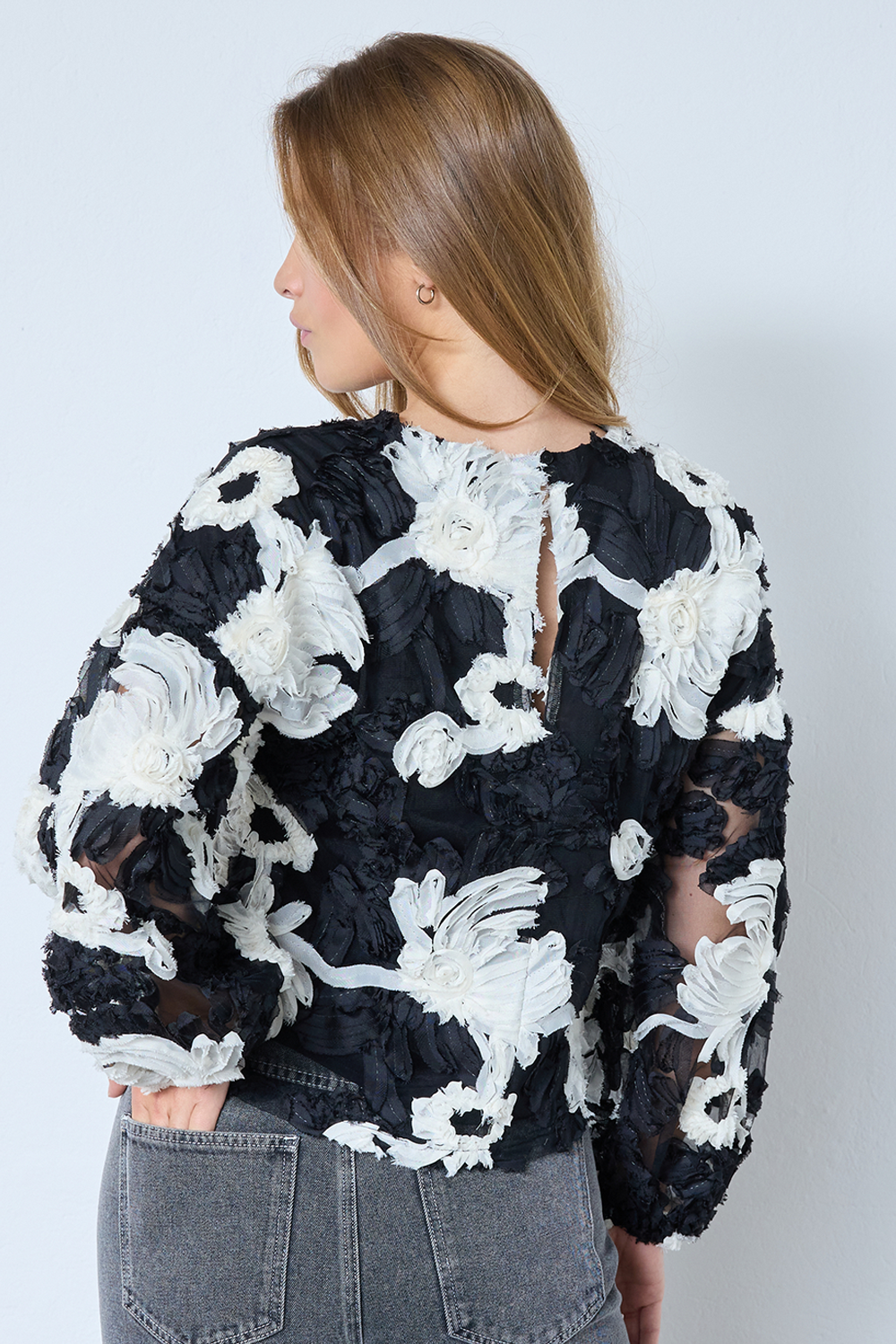 FleurCC Fluffy Bluse