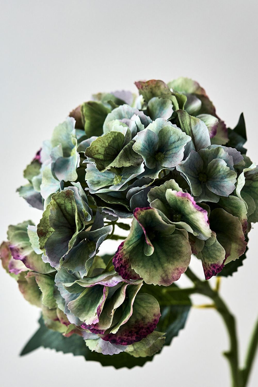 Kunstig blomst, HDHydrangea, Grøn, Blå