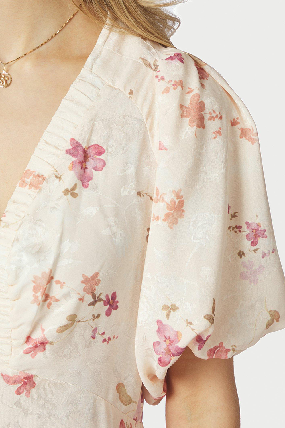Illana Sateen Print Kjole