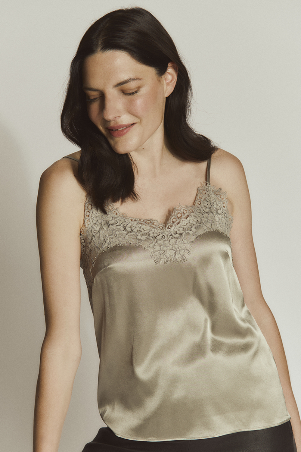 RWJade Silk Lace Top