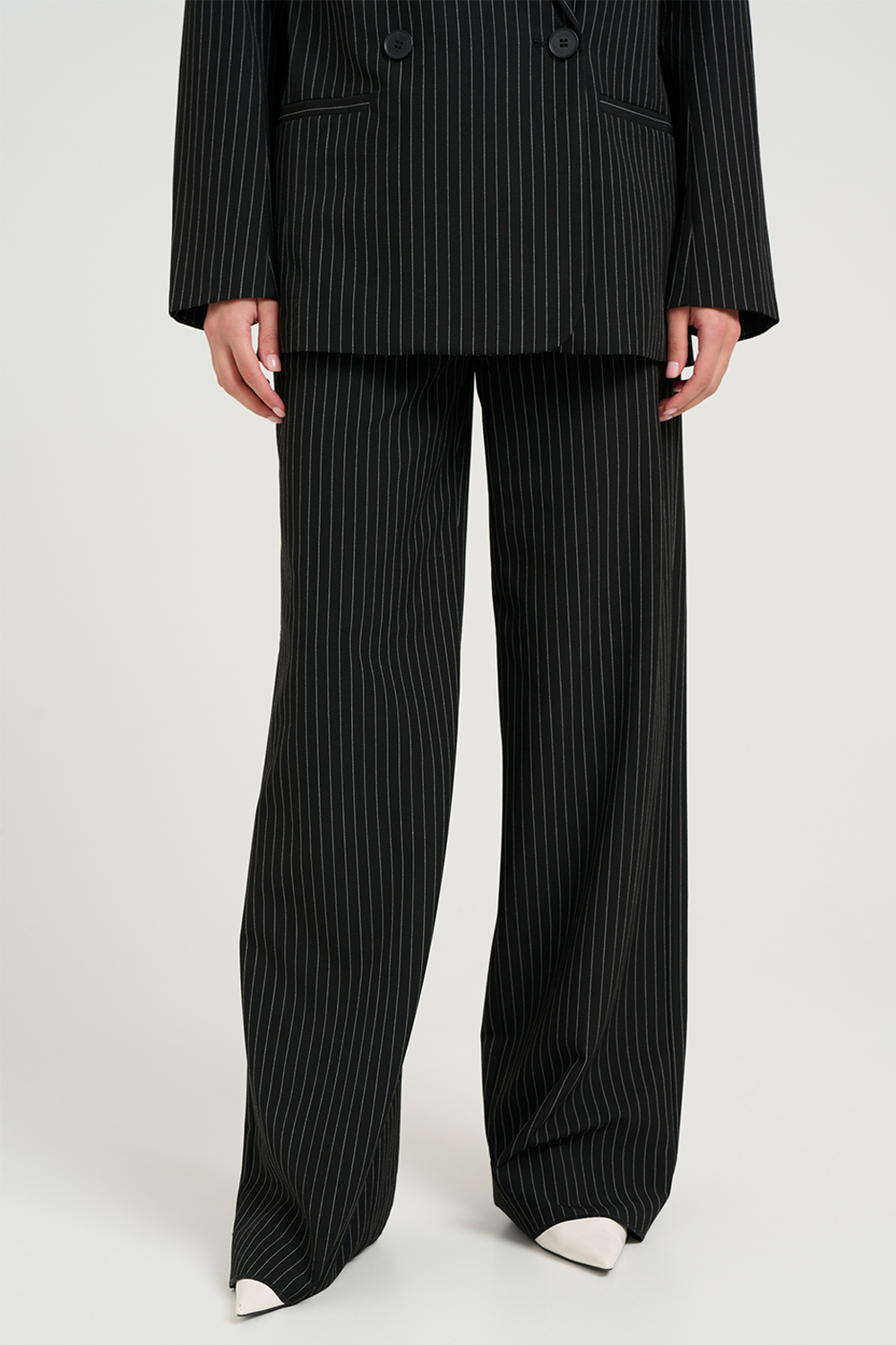 JoelleGZ Pinstripe MW Bukser
