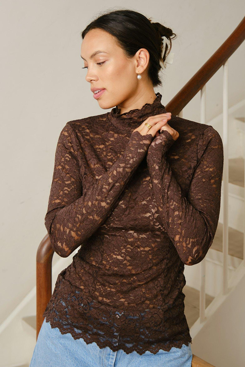 Liza Laceflower Bluse