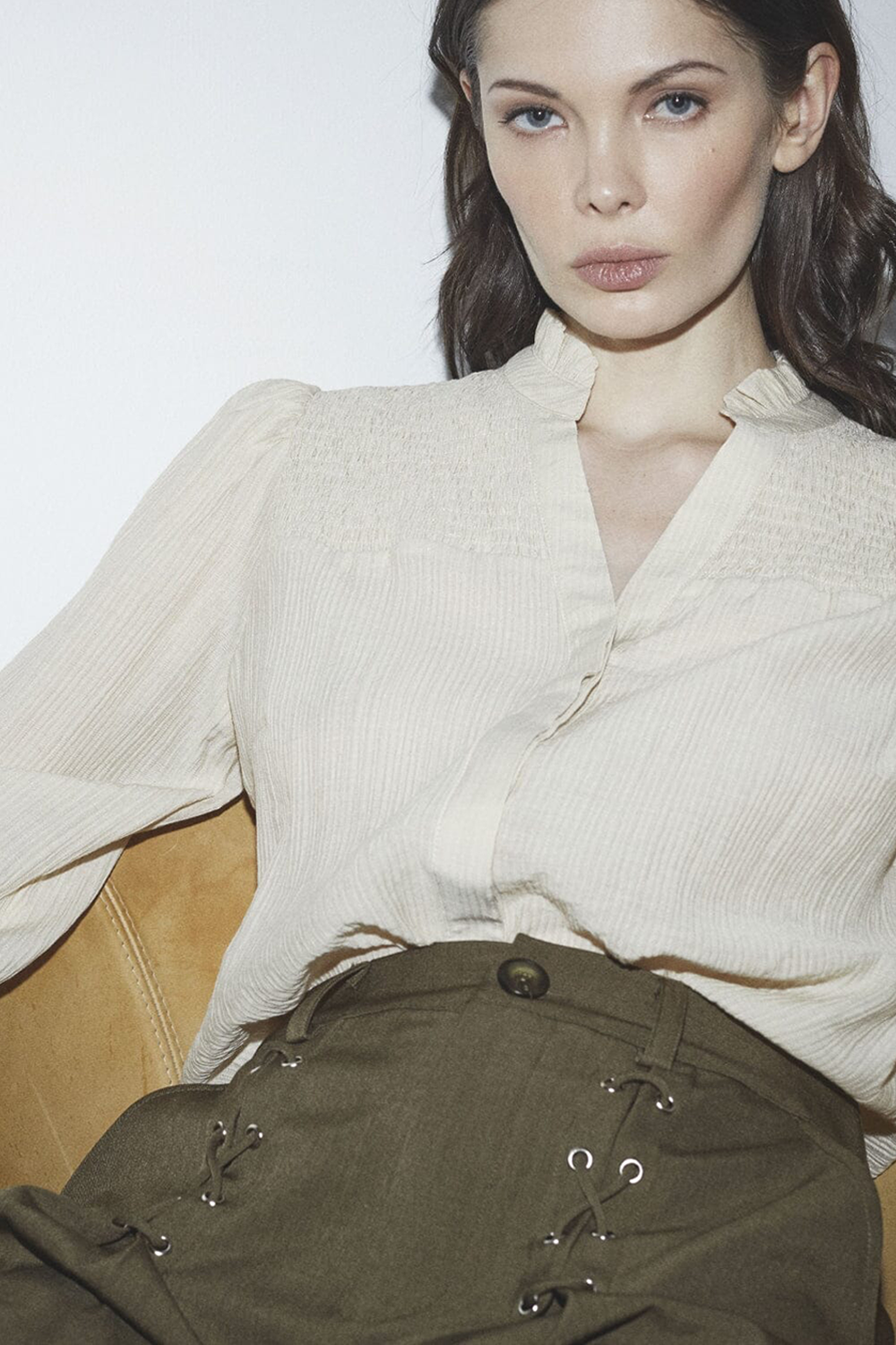 LunaCC Eyelet Wide Bukser