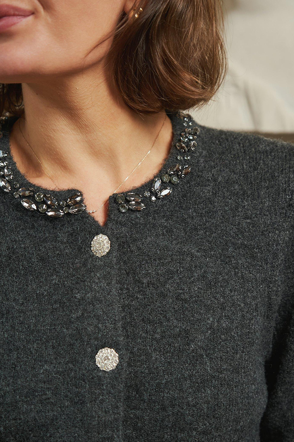 Marie Stone Knit Cardigan