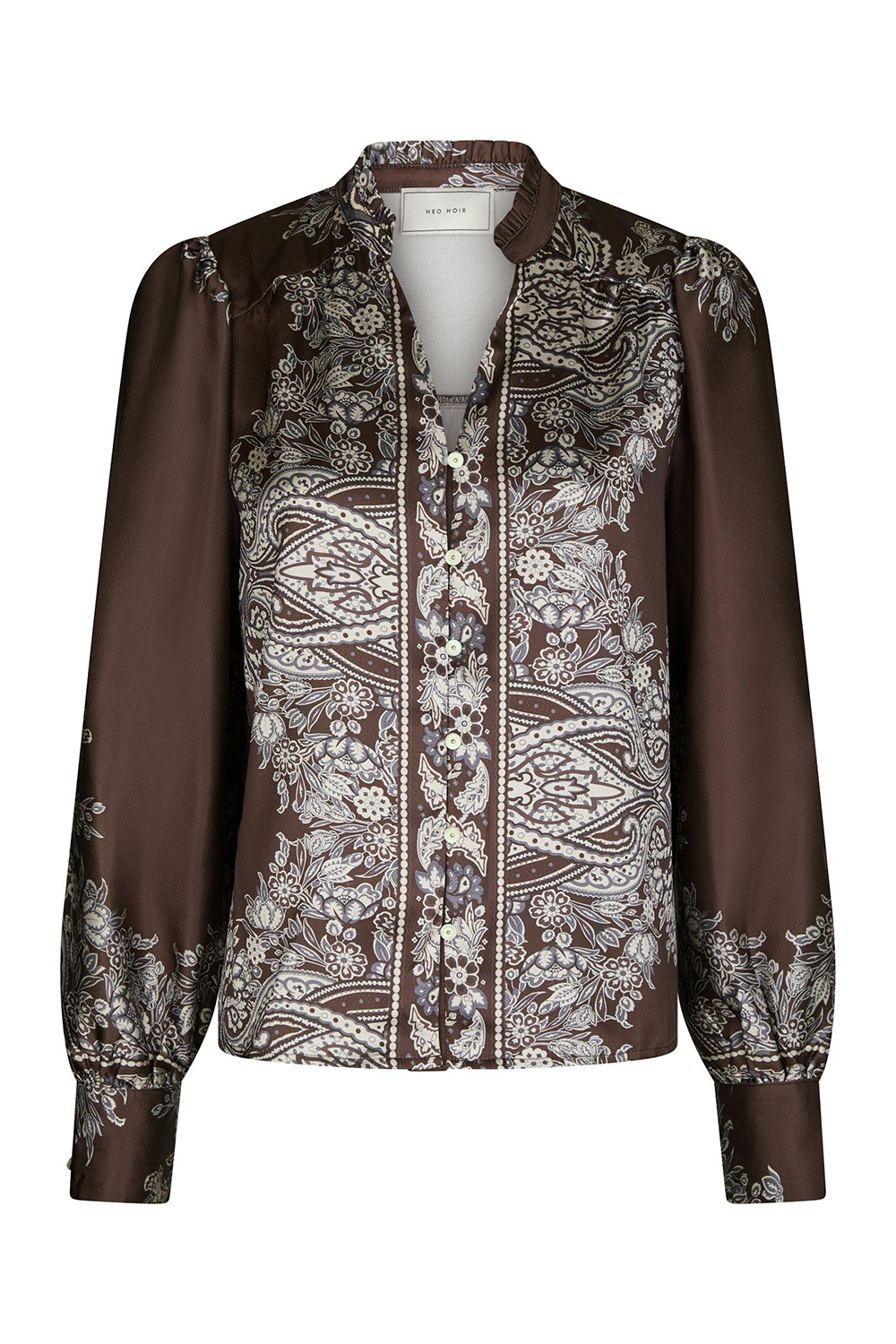 Massima Paisley Border Bluse
