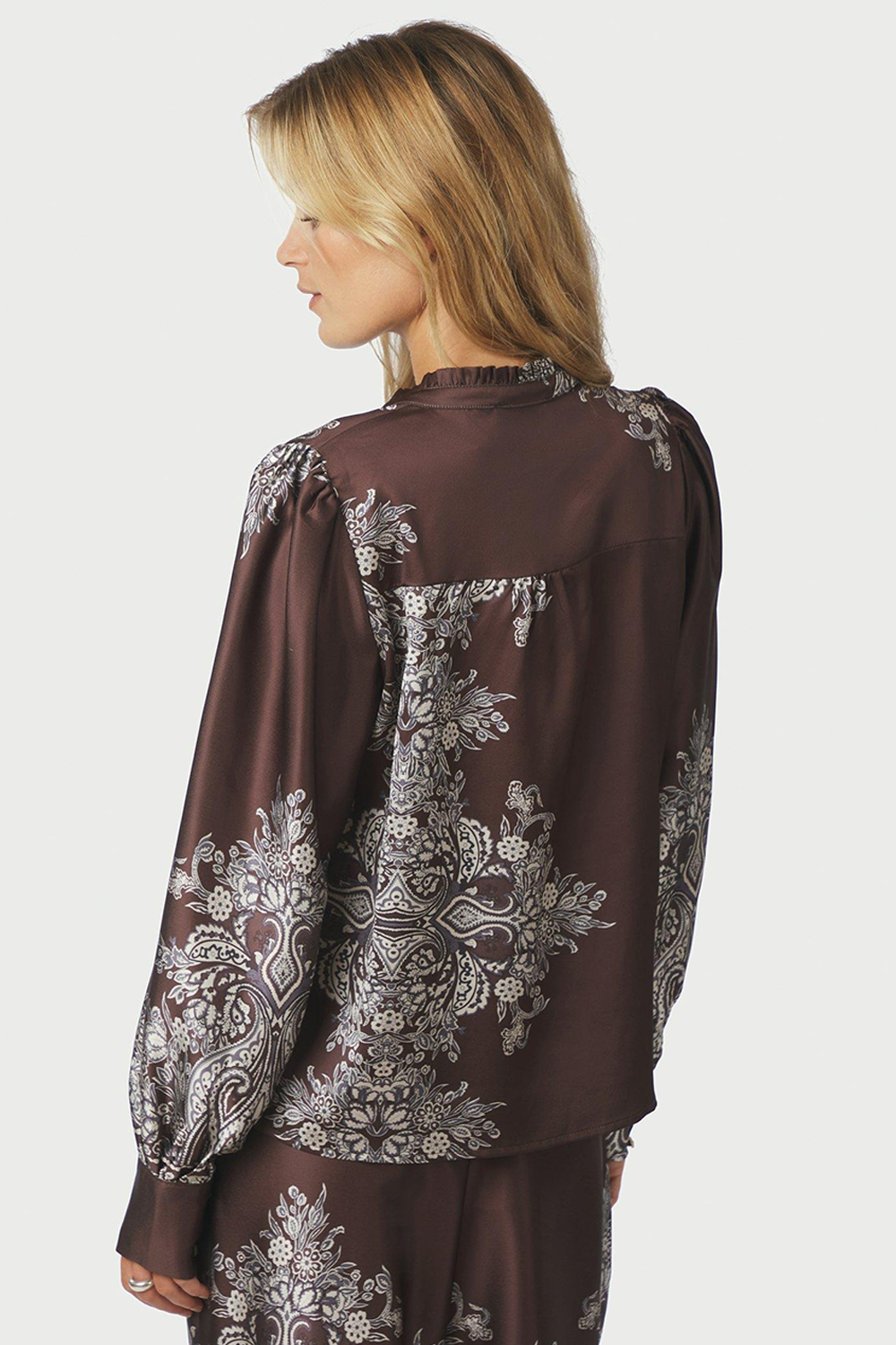 Massima Paisley Border Bluse