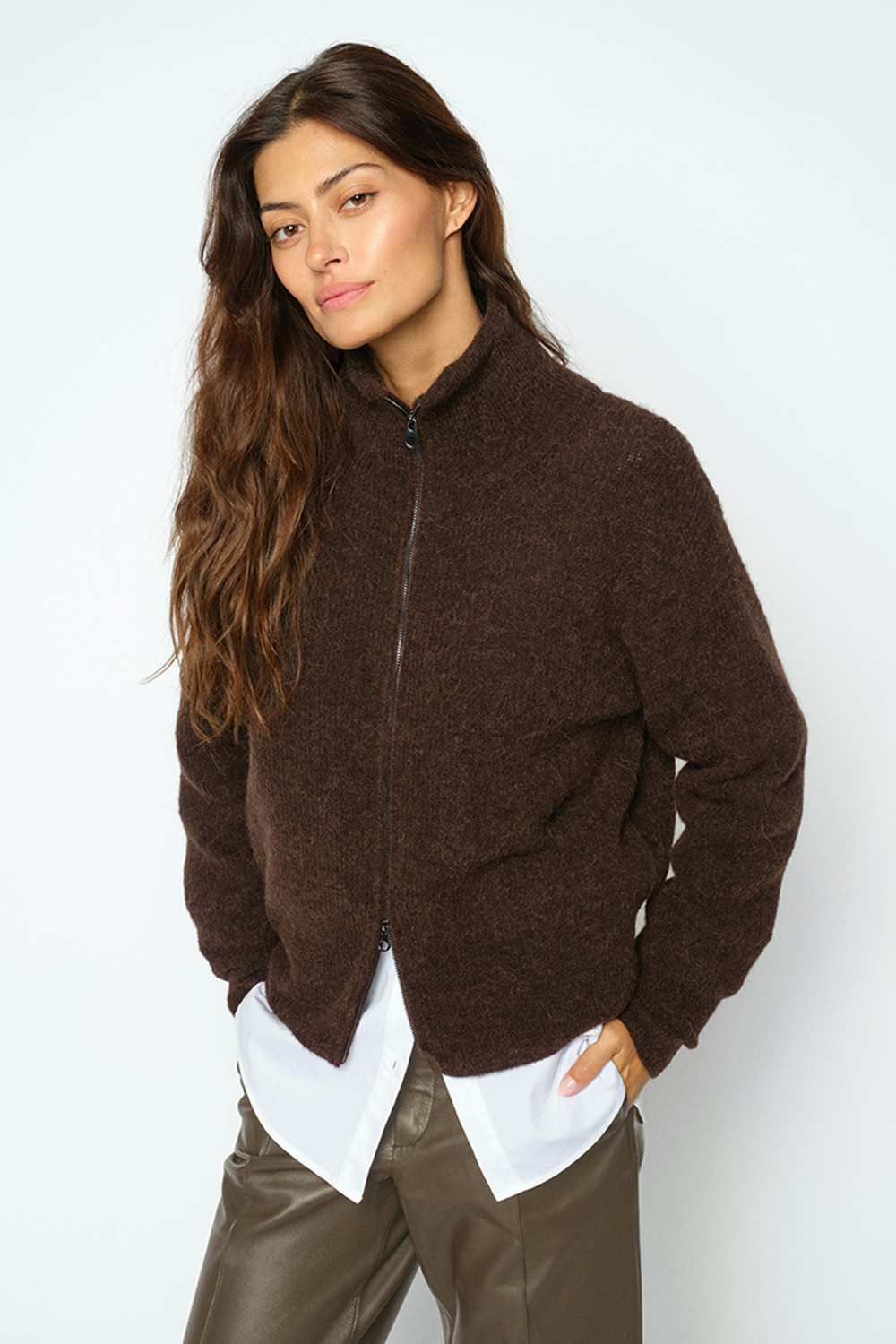 MMThora Knit Zip Cardigan