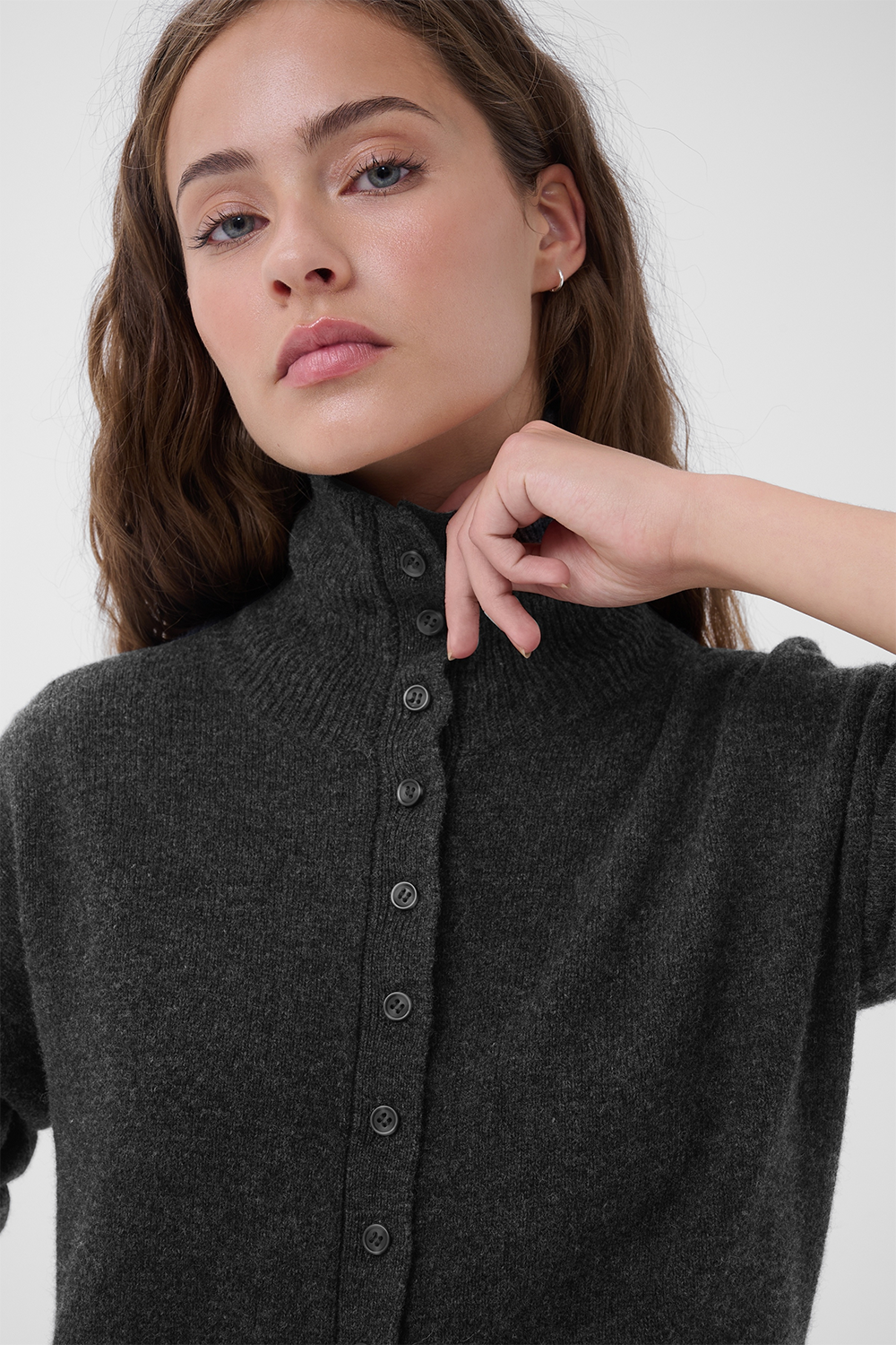 MWTracy Knit Rollneck Cardigan
