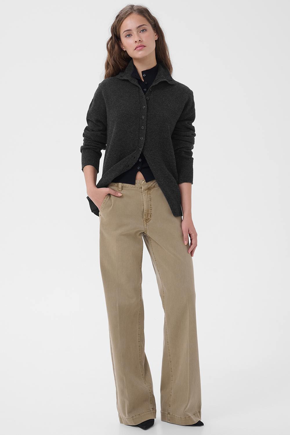 MWTracy Knit Rollneck Cardigan