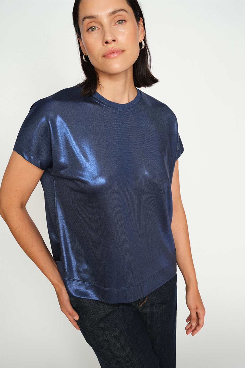 MMNivola O-neck Metallic T-shirt