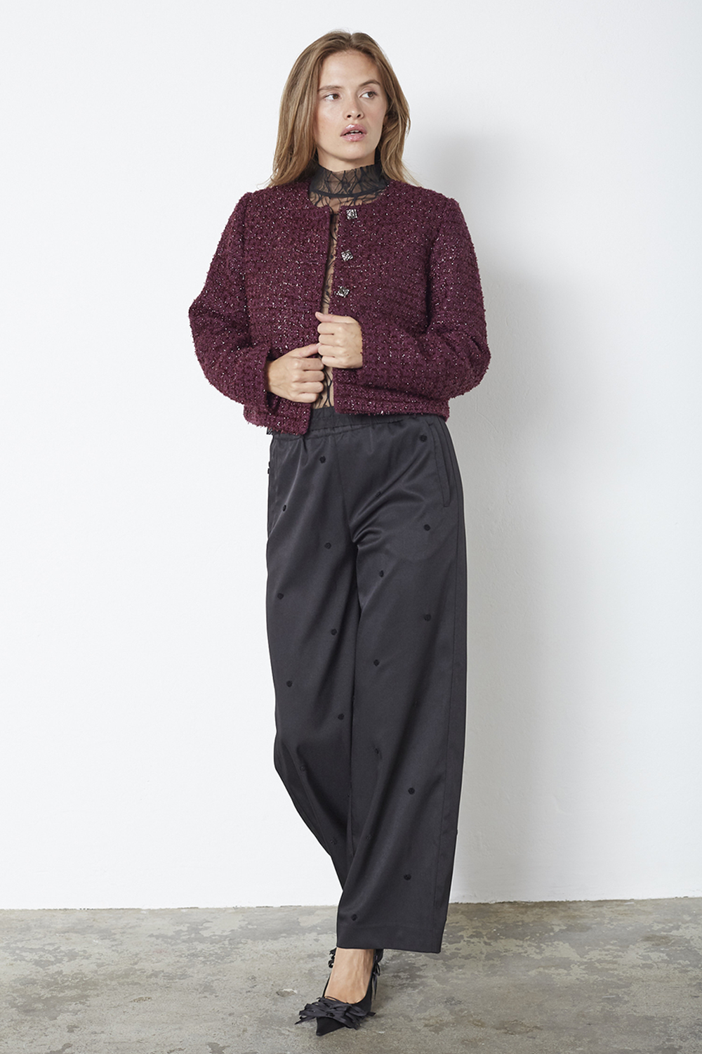 PeachCC Boucle Jakke